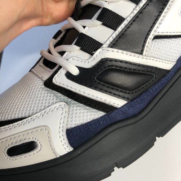 $320 Sandro Paris Marine White Leather Athletic Shoe Sneakers Size 43 AS IS - Picture 8 of 9